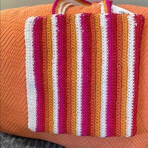 The Drop striped tote